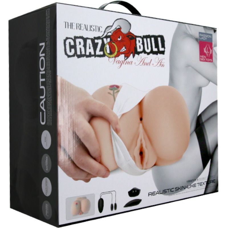 CRAZY BULL VAGINA E NUS COM TATUAGEM REALiSTICA COM VIBRAO