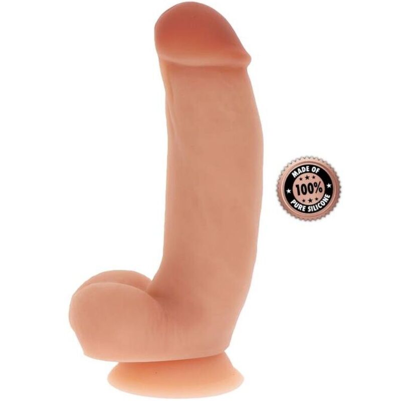 CAIA NA REAL DILDO DE SILICONE 18 CM W BOLAS PELE