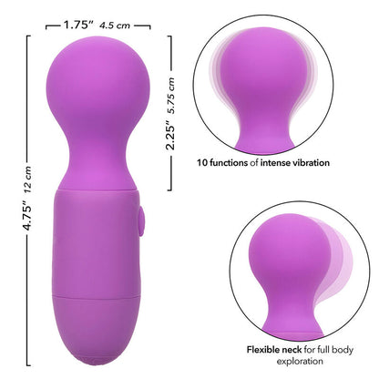 CALEXOTICS FIRST TIME MASSAGEADOR RECARREGaVEL 10 VIBRAyoES ROXO