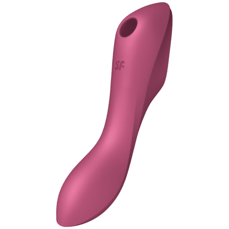 SATISFYER VIBRADOR DE PULSO DE AR CURVY TRINITY 3 VERMELHO
