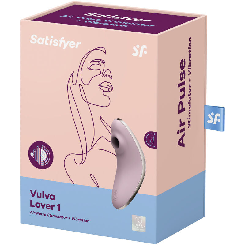 SATISFYER VULVA LOVER 1 ESTIMULADOR Y VIBRADOR AZUL