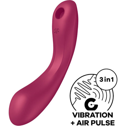 SATISFYER CURVE TRINITY 1 AIR PULSE VIBRATION GRIS