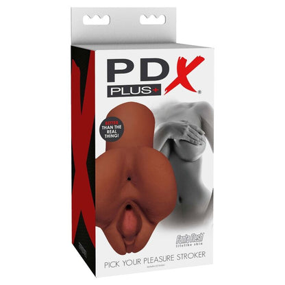 PDX PLUS ESCOLHA SEU PRAZER MASTURBADOR DUPLO MARROM
