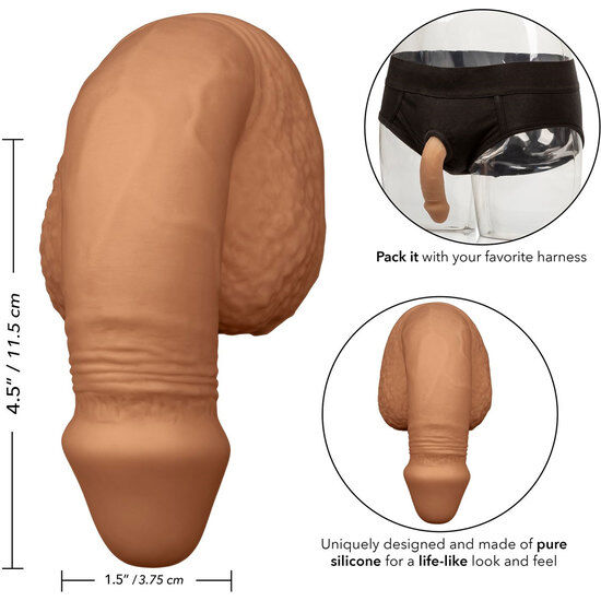 CALEXOTICS EMBALAGEM DE SILICONE PeNIS 1275 CM CARAMELO