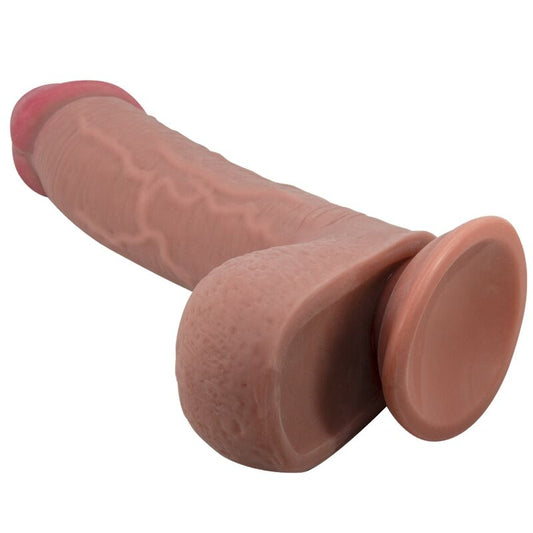 PRETTY LOVE SeRIE SLIDING SKIN DILDO REALiSTICO COM VENTOSA DESLIZANTE PELE MARROM 234 CM