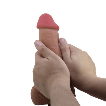 PRETTY LOVE SeRIE SLIDING SKIN DILDO REALiSTICO COM VENTOSA DESLIZANTE PELE MARROM 234 CM