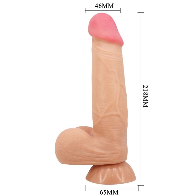 PRETTY LOVE SeRIE SLIDING SKIN DILDO REALiSTICO COM VENTOSA DESLIZANTE PELE CONTROLO REMOTO CARNE 218 CM