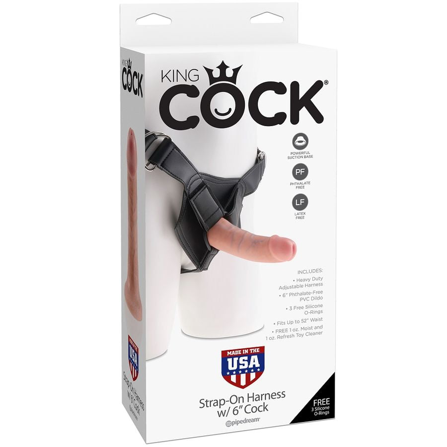 KING COCK HARNESS COM PeNIS REALISTA 1520 CM