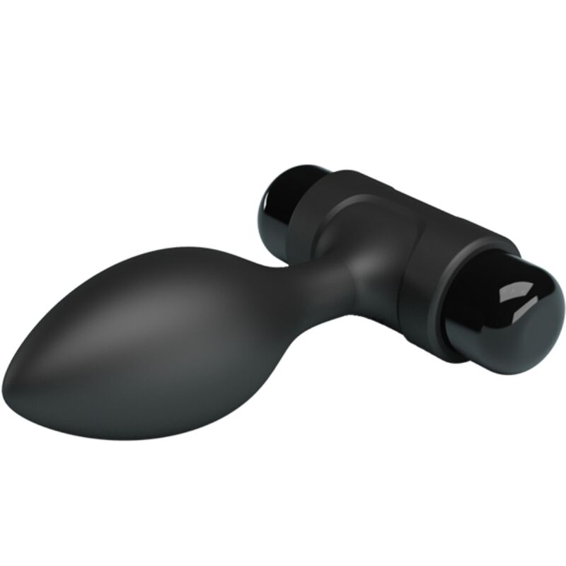 PRETTY LOVE VIBRA BUTT 10 VIBRAyoES PLUG ANAL PRETO