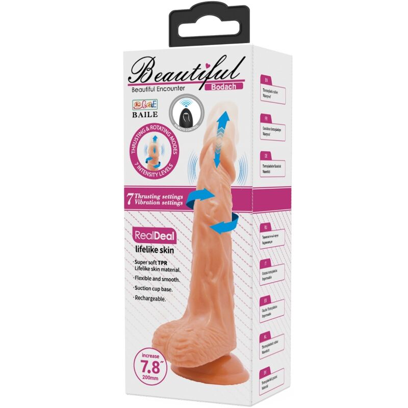 BAILE BODACH VIBRADOR REALiSTICO COM VENTOSA DE CONTROLE REMOTO