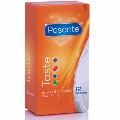 PASANTE DE PRESERVATIVOS SABORES 12 UNIDADES