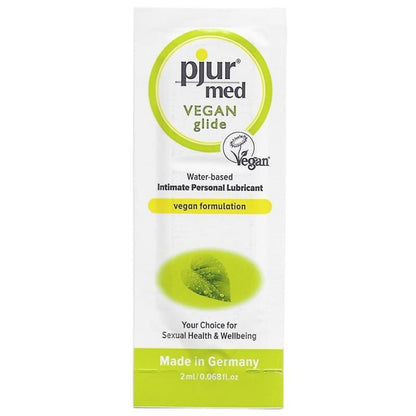 PJUR MED VEGAN GLIDE LUBRIFICANTE BASE DE GUA 2 ML