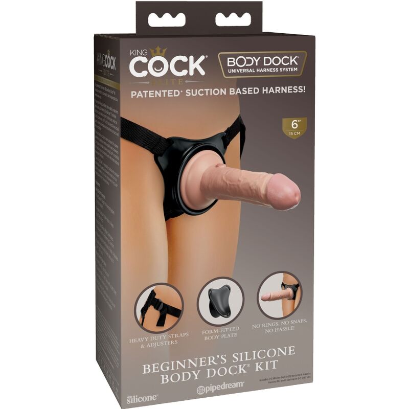 KING COCK ELITE ARNeS AJUSTVEL COM DILDO 152 CM PARA INICIANTES
