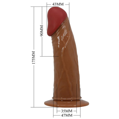 PRETTY LOVE STARKS CUECAS DE ARNeS DILDO VIBRAO MULTI VELOCIDADE 175 CM CASTANHO CLARO