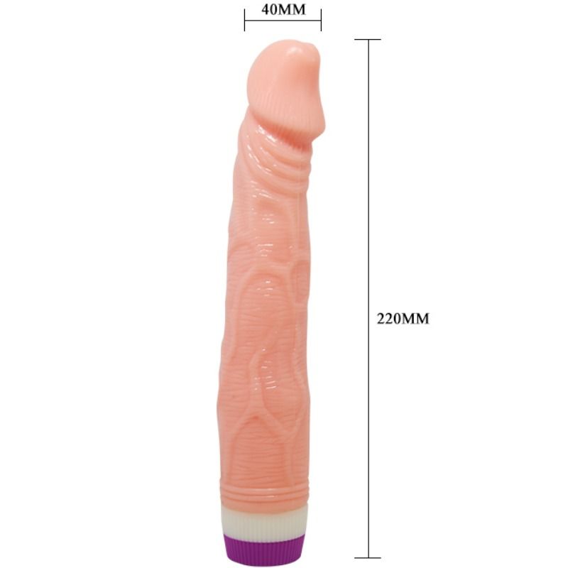 BAILE VIBRADOR REALISTA NATURAL 22 CM