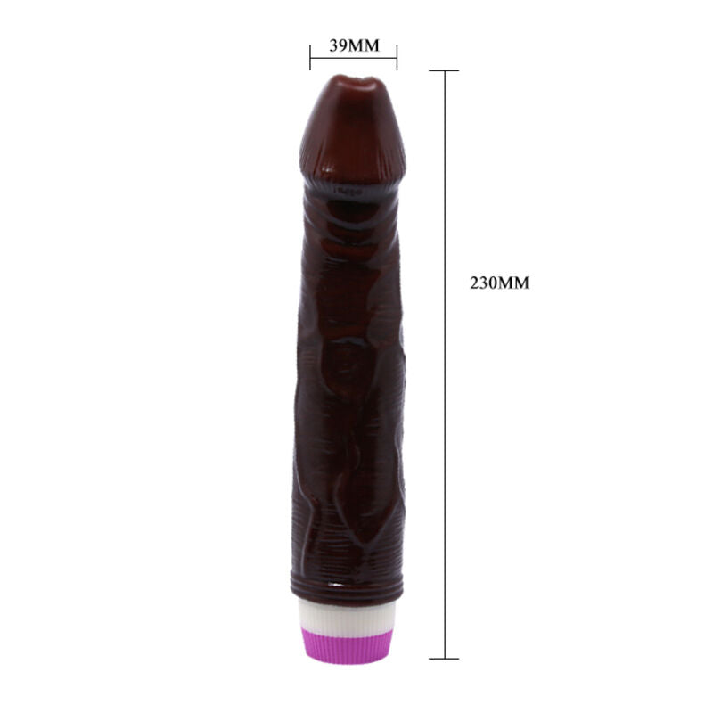 BAILE VIBRADOR WAVES OF PLEASURE 23 CM CASTANHO