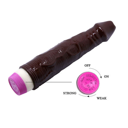 BAILE VIBRADOR WAVES OF PLEASURE 23 CM CASTANHO