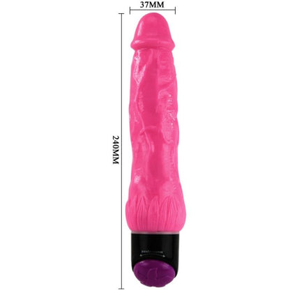 BAILE VIBRADOR SEXO REALISTA COLORIDO ROSA 24 CM
