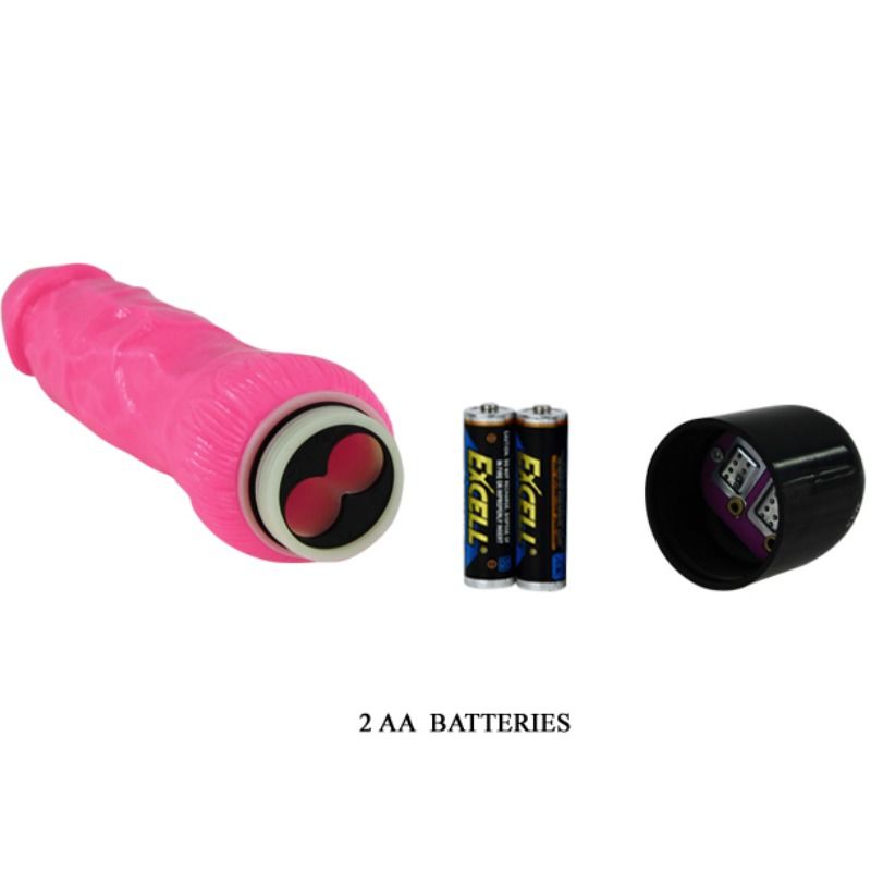 BAILE VIBRADOR SEXO REALISTA COLORIDO ROSA 24 CM