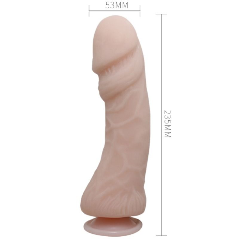 BAILE O DILDO DE PeNIS GRANDE COM VIBRAO NATURAL 235 CM