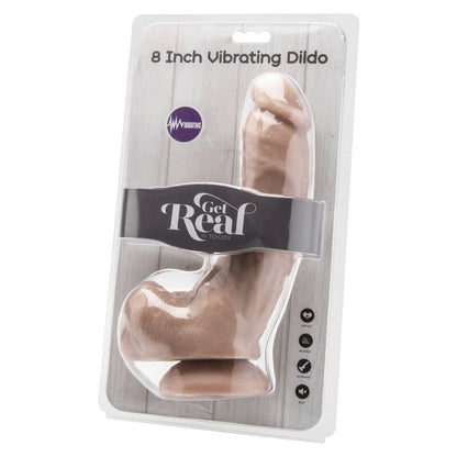 GET REAL DILDO 205 CM COM BOLAS VIBRADOR PELE
