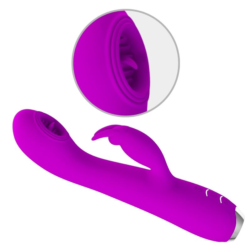 PRETTY LOVE RACHEL VIBRADOR RECARREGaVEL COM ONDAS ESTIMULANTES ROXO