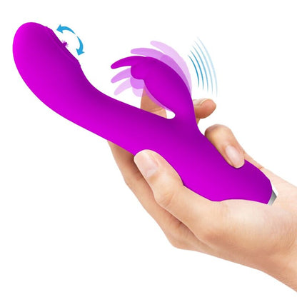 PRETTY LOVE RACHEL VIBRADOR RECARREGaVEL COM ONDAS ESTIMULANTES ROXO