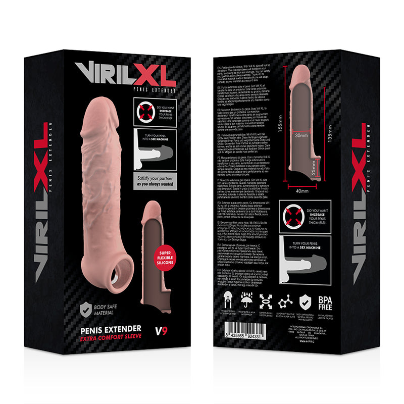 VIRILXL EXTENSaO DE PeNIS NATURAL DE SILICONE LiQUIDO V9