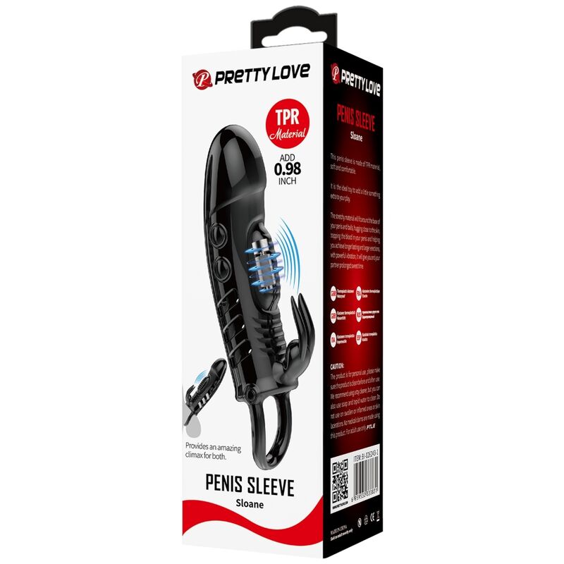 PRETTY LOVE BAINHA PARA PeNIS SLOANE COELHO PRETA