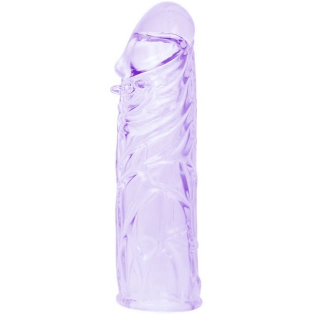 BAILE CAPA LILAC PARA O PeNIS EM SILICONE ADAPTVEL 13 CM