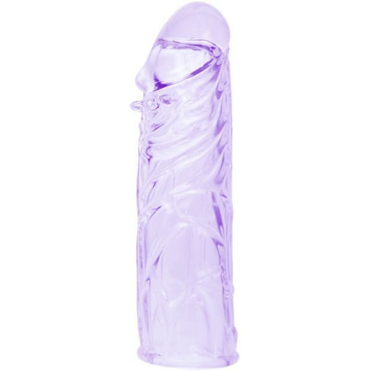 BAILE CAPA LILAC PARA O PeNIS EM SILICONE ADAPTVEL 13 CM
