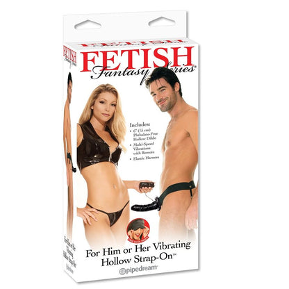 FETISH FANTASY SERIES VIBRANDO STRAP ON OCO PARA ELA OU ELE PRETO