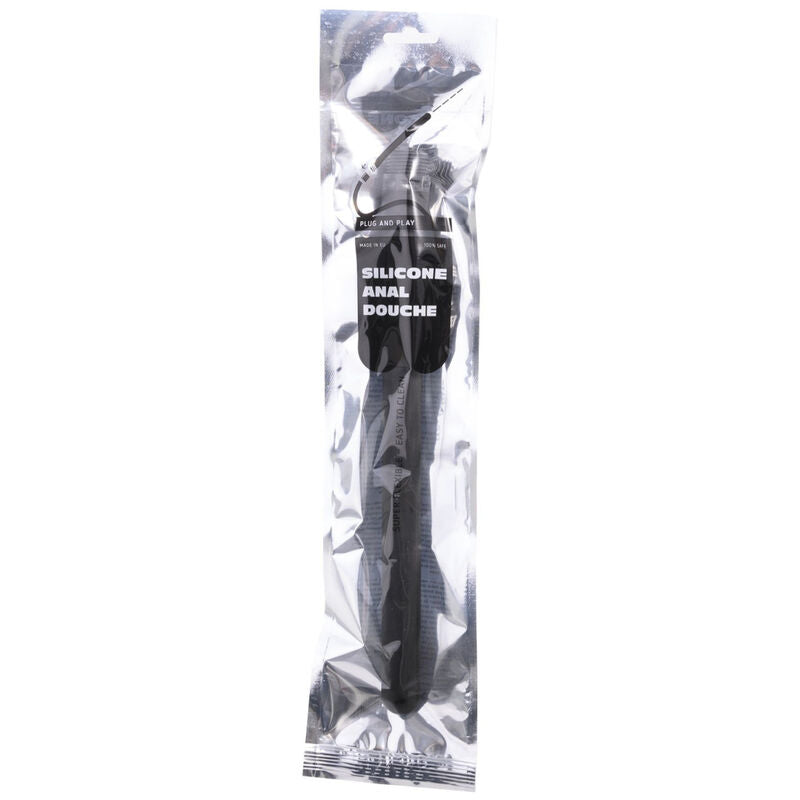 ALL BLACK SILICONE ANAL DE CHUVEIRO DE FRESAS 27 CM