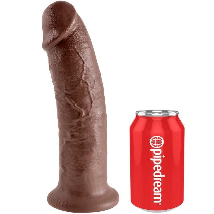 KING COCK 10 PENE MARRON 254 CM