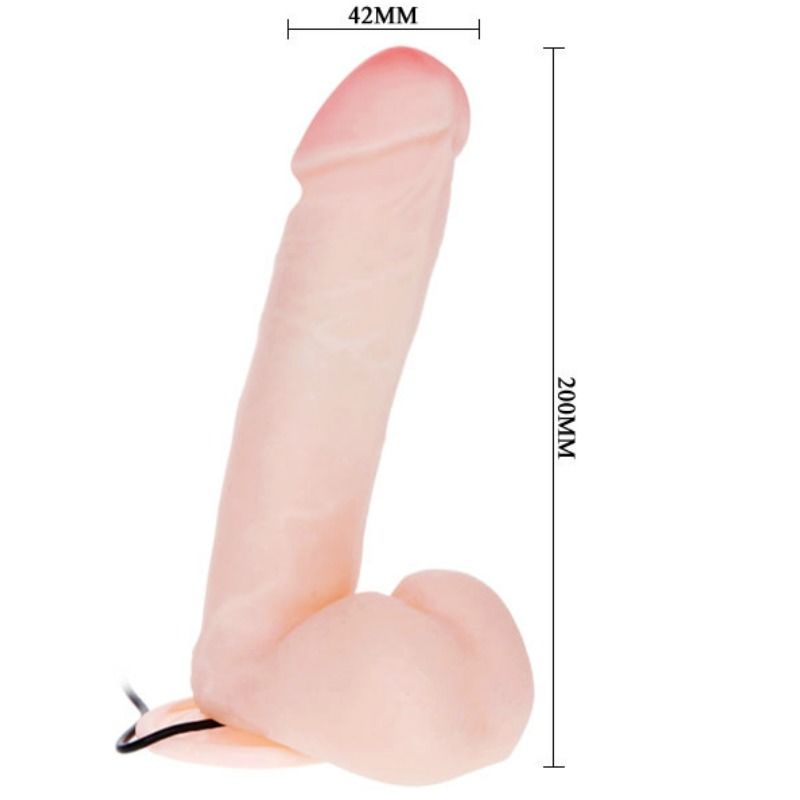 BAILE DILDO REALISTA COM VIBRAO 20 CM