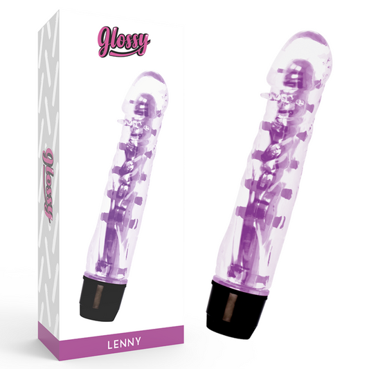 GLOSSY VIBRADOR LENNY ROXO