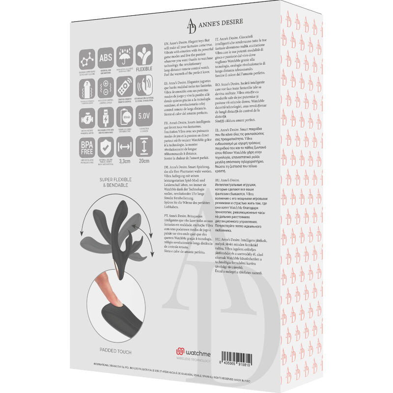 ANNE S DESIRE RABBIT TECNOLOGIA DE CONTROLE REMOTO A WATCHME PRETO