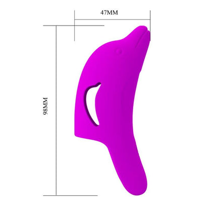 PRETTY LOVE ESTIMULADOR DE DEDO ROXO DELPHINI PODEROSO