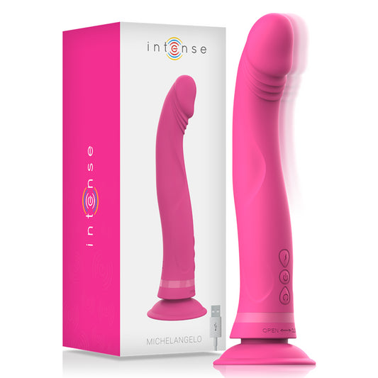 INTENSE MICHELANGELO ROSA VIBRADOR DE SILICONE DILDO