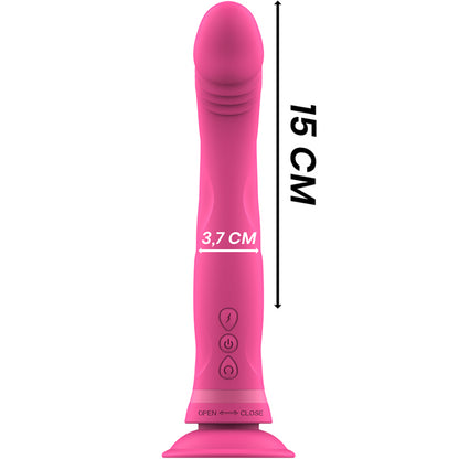 INTENSE MICHELANGELO ROSA VIBRADOR DE SILICONE DILDO