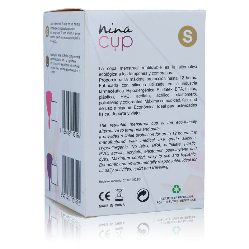 NINA CUP MENSTRUAL CUP TAMANHO ROSA