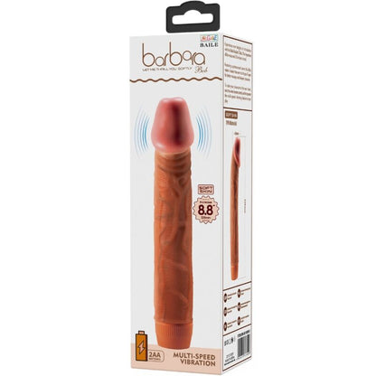 BAILE BOB VIBRADOR REALISTA 225 CM MULATO
