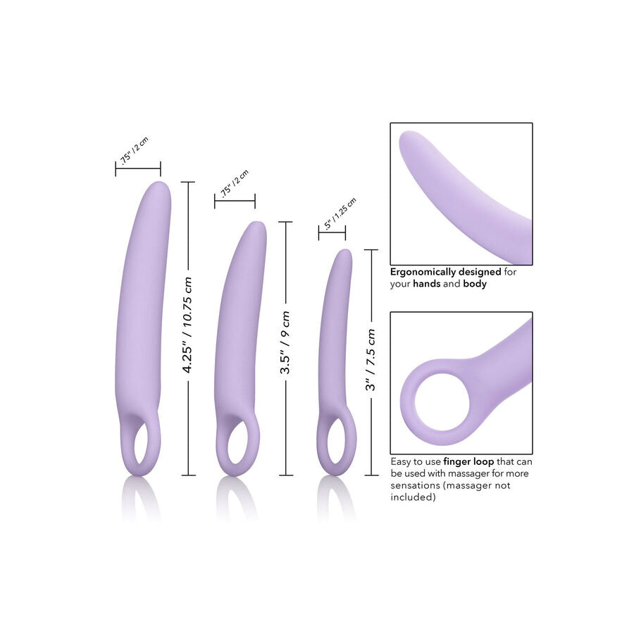 CALEXOTICS DR LAURA BERMAN ALENA CONJUNTO DE 3 DILATADORES DE SILICONE