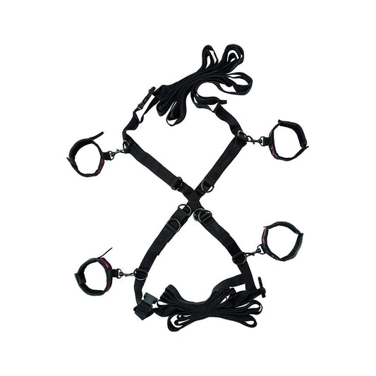 CALEXOTICS SCANDAL CONJUNTO DE BRAyADEIRAS DE CAMA CRUZADA