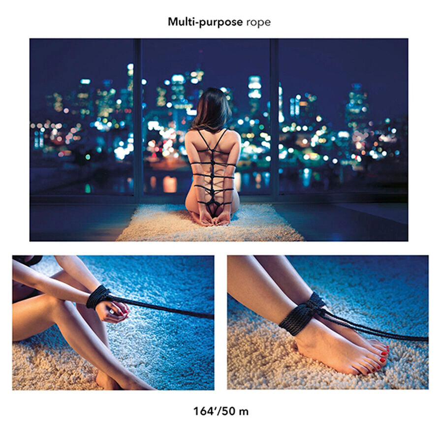 CALEXOTICS SCANDAL CORDA BDSM PRETA 50 M