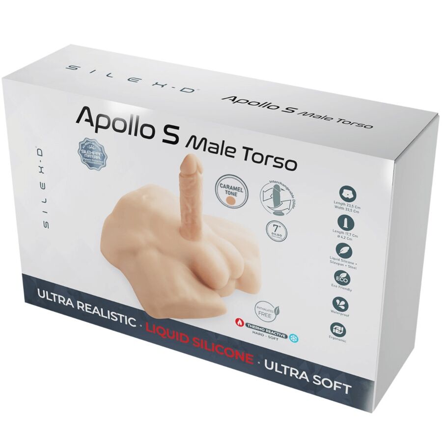 SILEXD APOLLO S REALISTA MEIO TORSO MASCULINO CARAMELO