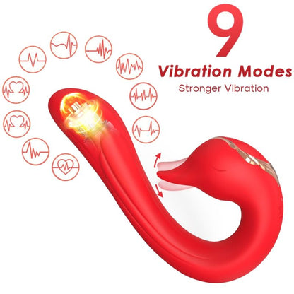 ARMONY VIBRADOR DELFIN MULTIPOSIyaO E EFEITO DE CALOR VERMELHO