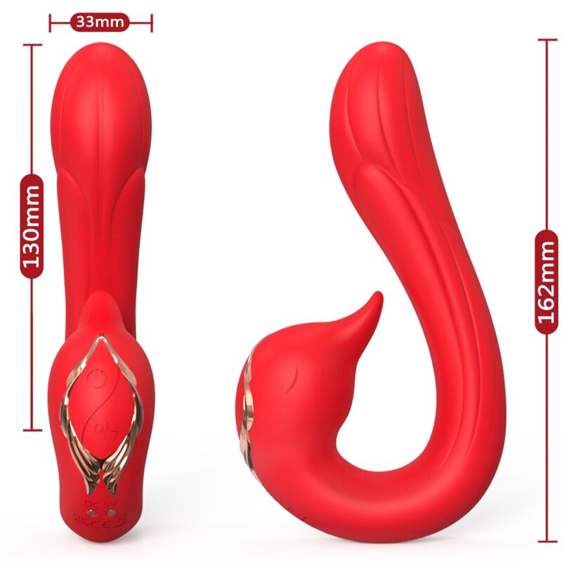 ARMONY VIBRADOR DELFIN MULTIPOSIyaO E EFEITO DE CALOR VERMELHO