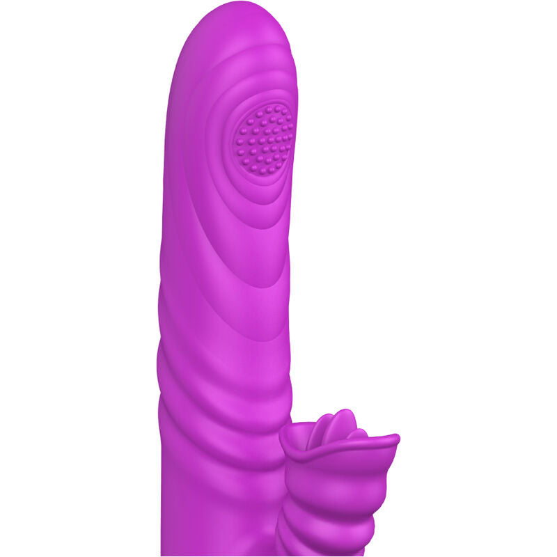 ARMONY VIBRADOR MULTIFUNO ANGELIA COM LiNGUA ESTIMULANTE EFEITO CALOR VIOLETA