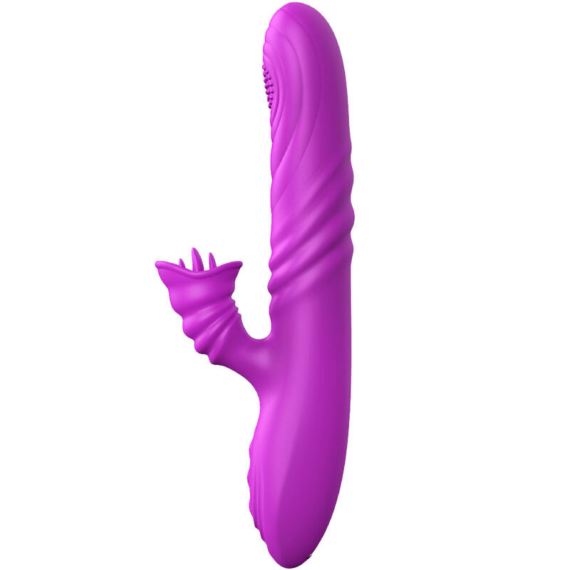 ARMONY VIBRADOR MULTIFUNO ANGELIA COM LiNGUA ESTIMULANTE EFEITO CALOR VIOLETA